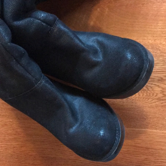 Michael Kors wedge boots with buckle accent - Picture 3 of 5